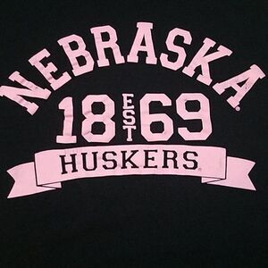 MV Sport Black Nebraska Huskers Short Sleeve Tee (S)